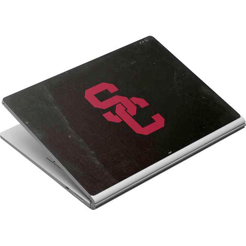 University of Southern California USC Black Distressed Surface Book Skin